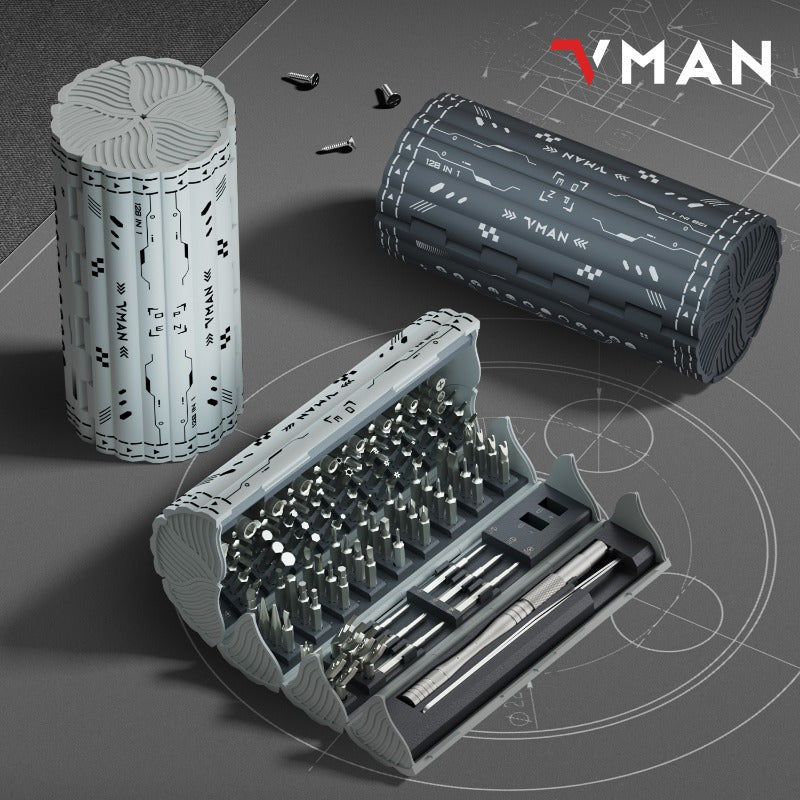 Durable Screwdriver Set in Cylindrical Box