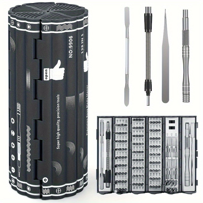 Durable Screwdriver Set in Cylindrical Box