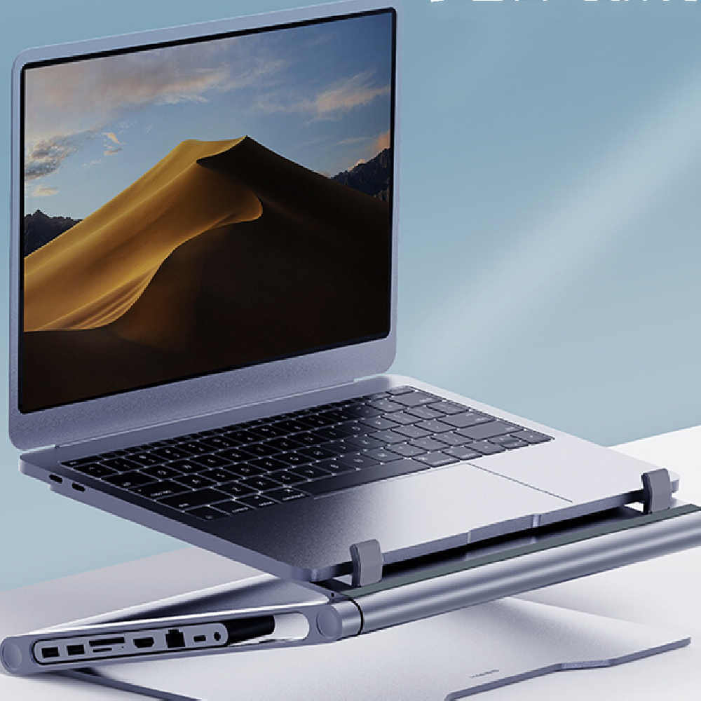 Laptop Stand | 8-in-1 USB-C Docking Station