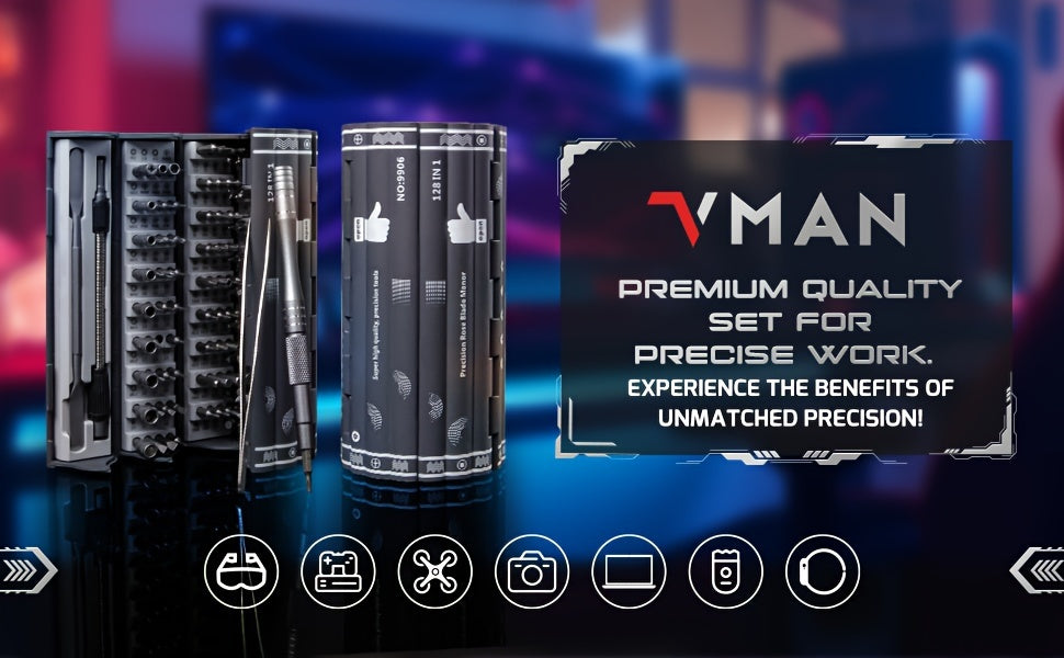 Durable Screwdriver Set in Cylindrical Box