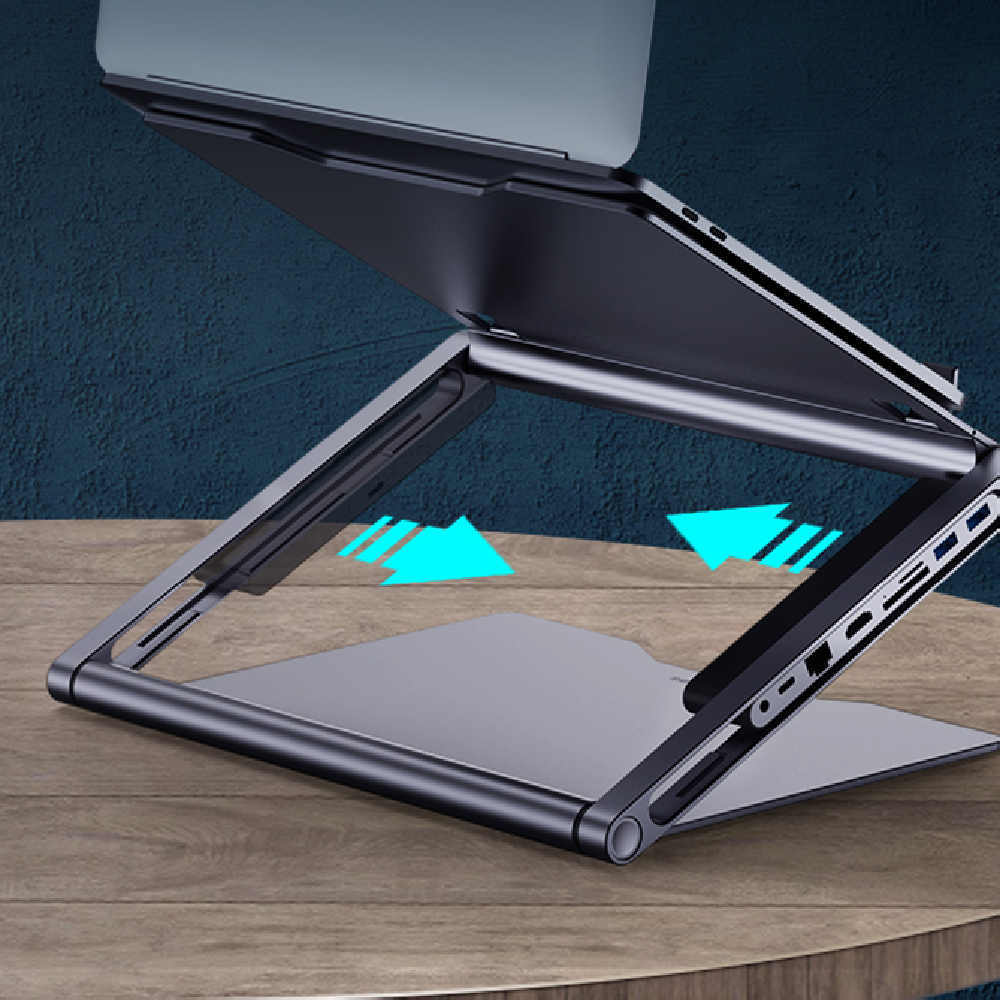 Laptop Stand | 8-in-1 USB-C Docking Station