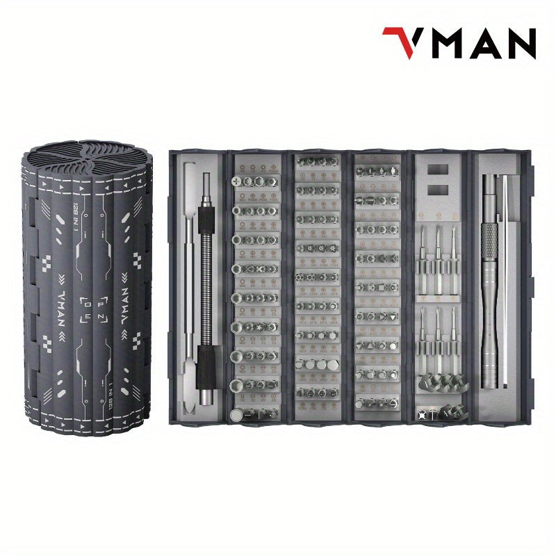 Durable Screwdriver Set in Cylindrical Box