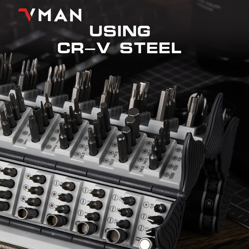 Durable Screwdriver Set in Cylindrical Box