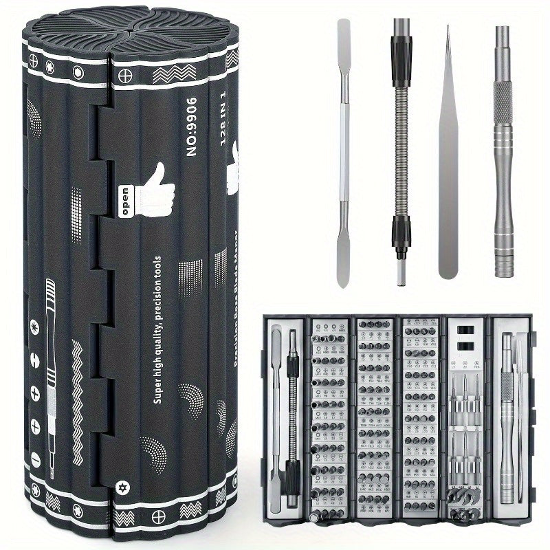 Durable Screwdriver Set in Cylindrical Box