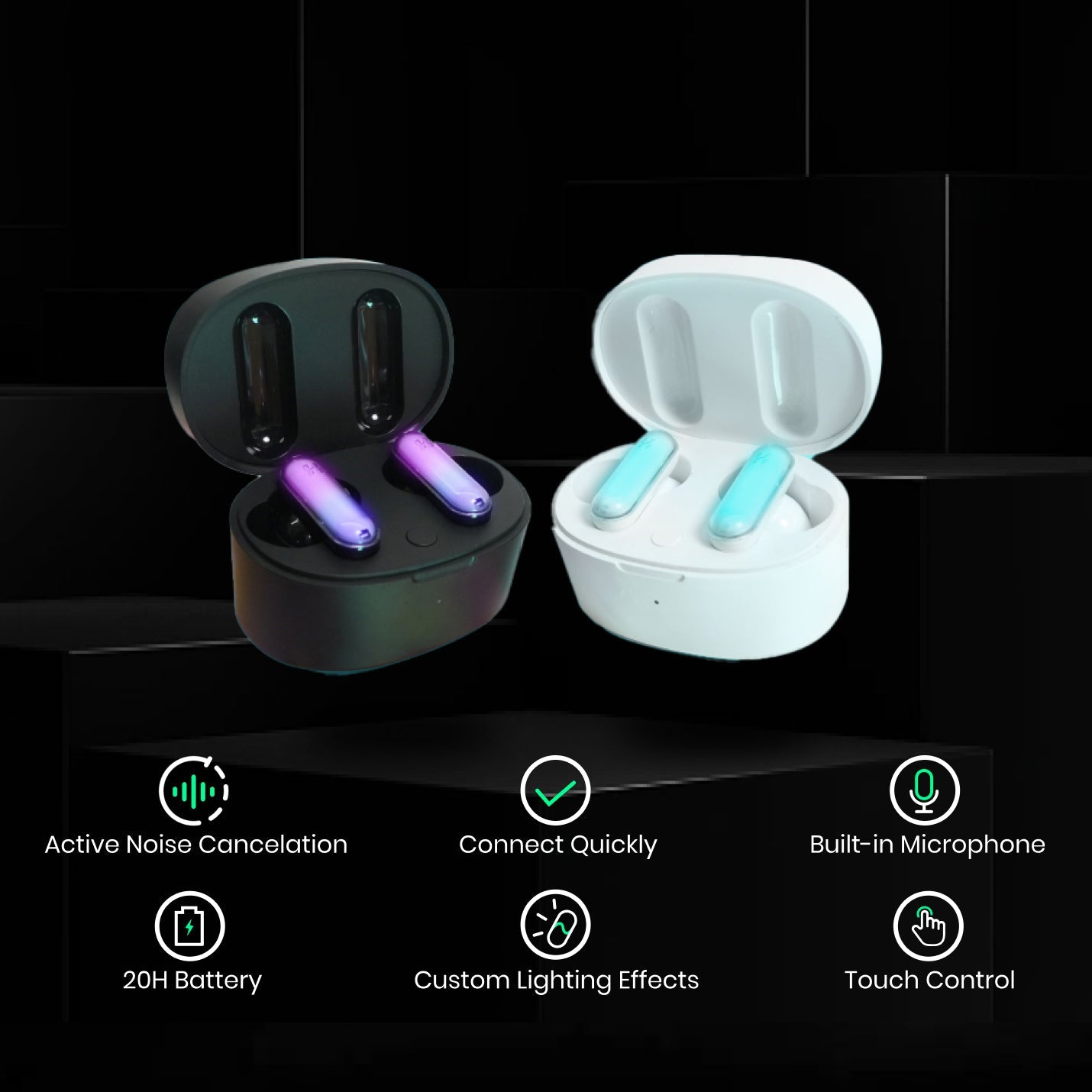HHOGene GPods: Revolutionary True Wireless Light Earbuds - Crowdfunding Success