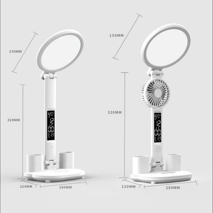 LED Clock Table Lamp