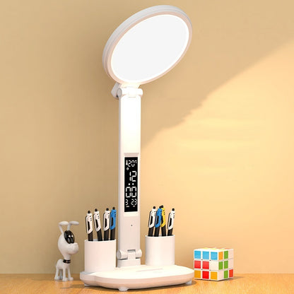 LED Clock Table Lamp