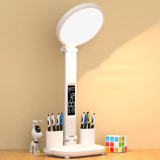 LED Clock Table Lamp