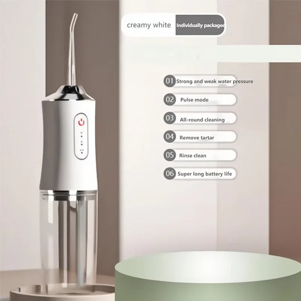 Hqd Portable Household Electric Tooth Washer Teeth Cleaning Oral Care No Harm to Teeth Dental Rechargeable Teeth Whitening