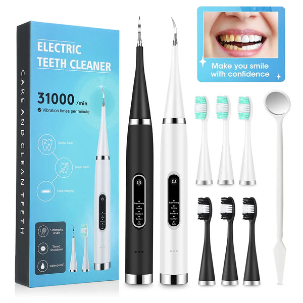 Household Dental Scaler Tooth Whitening&Cleaning Device Electric Teeth Cleaner Waterproof Tartar Remove Fresh Breath Oral Care
